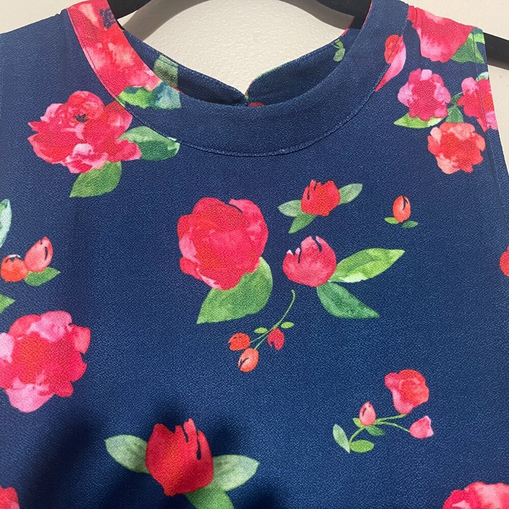 Mud Pie Navy and pink summer dress, Medium - Picture 9 of 9